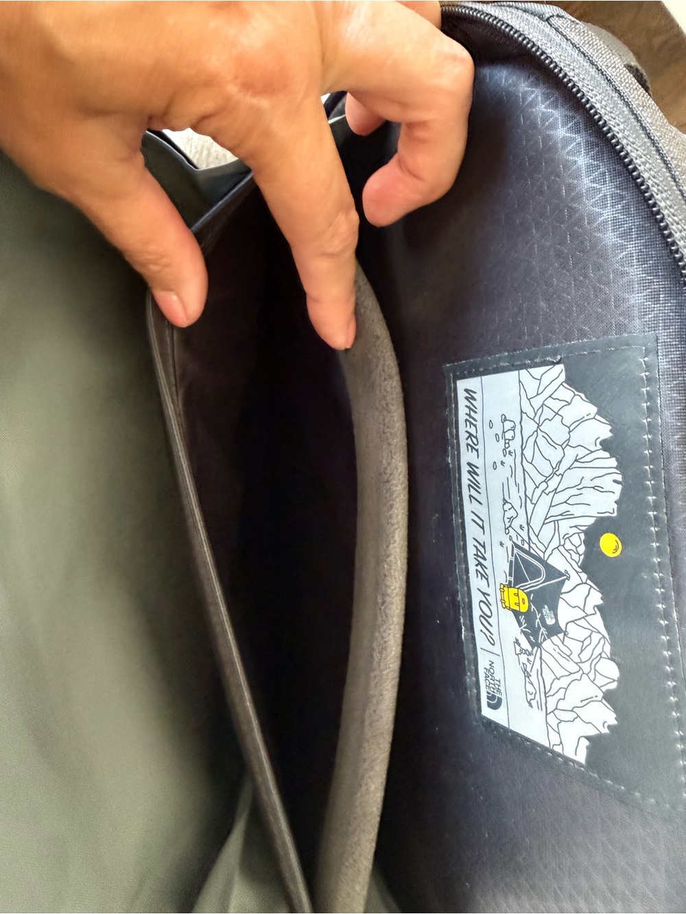 The North Face Heather Gray Surge Backpack - Picture 8 of 10